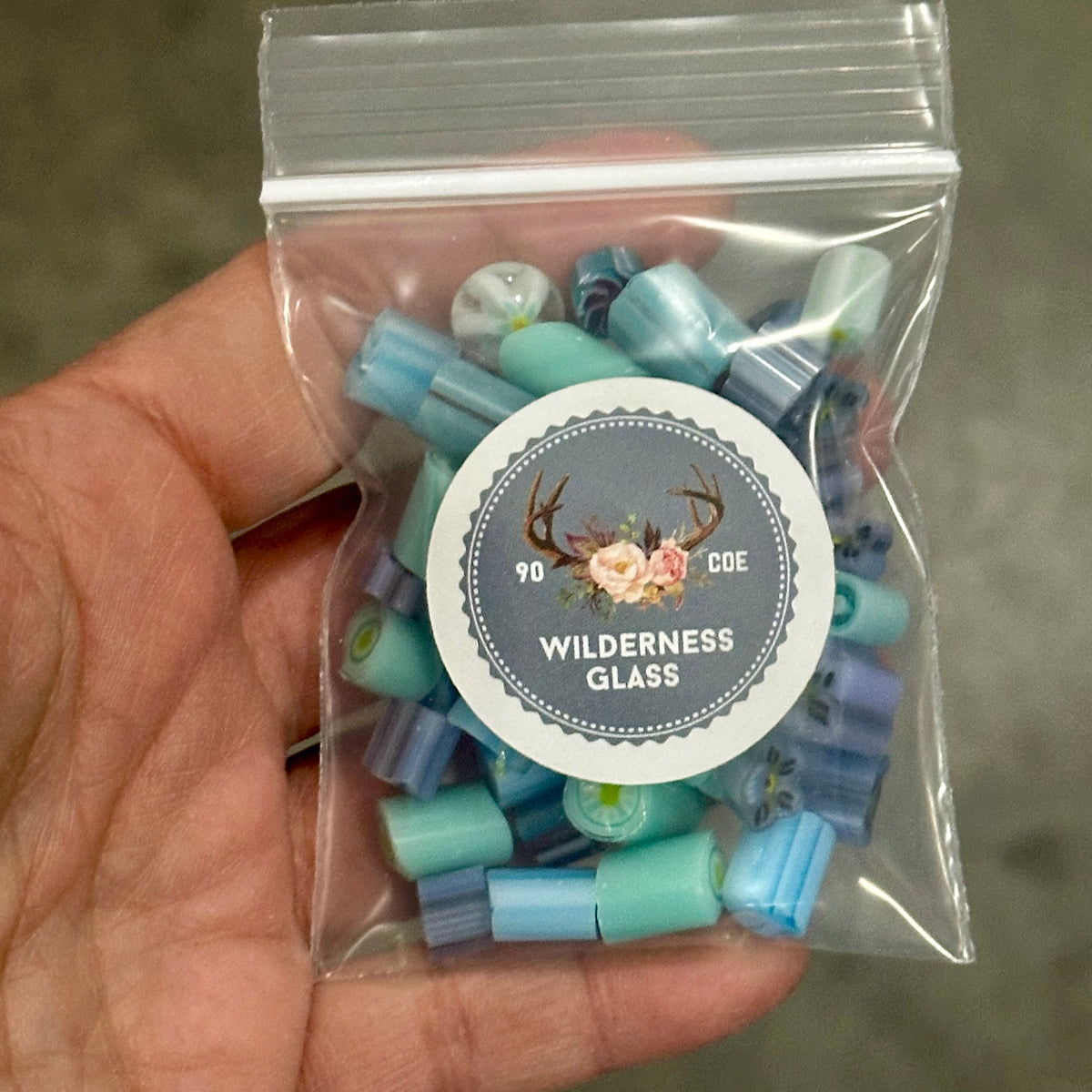 Ocean Dreams 2oz coe 90 Murrini Chunk Mix