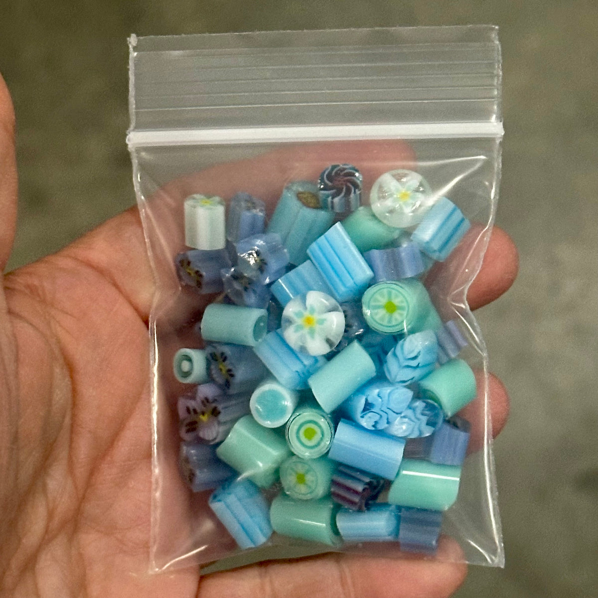 Ocean Dreams 2oz coe 90 Murrini Chunk Mix