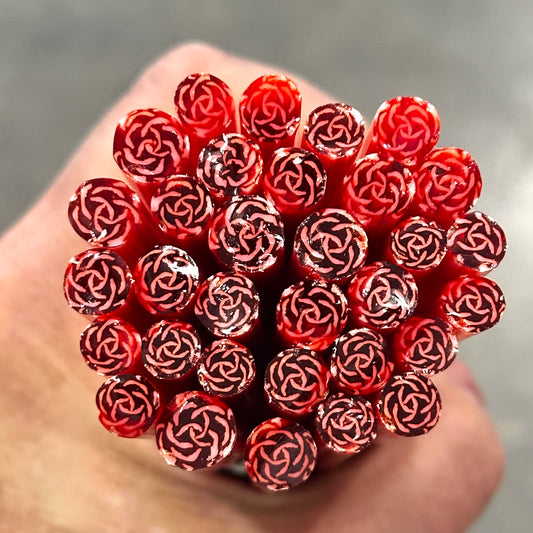 Orange Roses coe 90 Flower Murrini MIX & MATCH ITEM