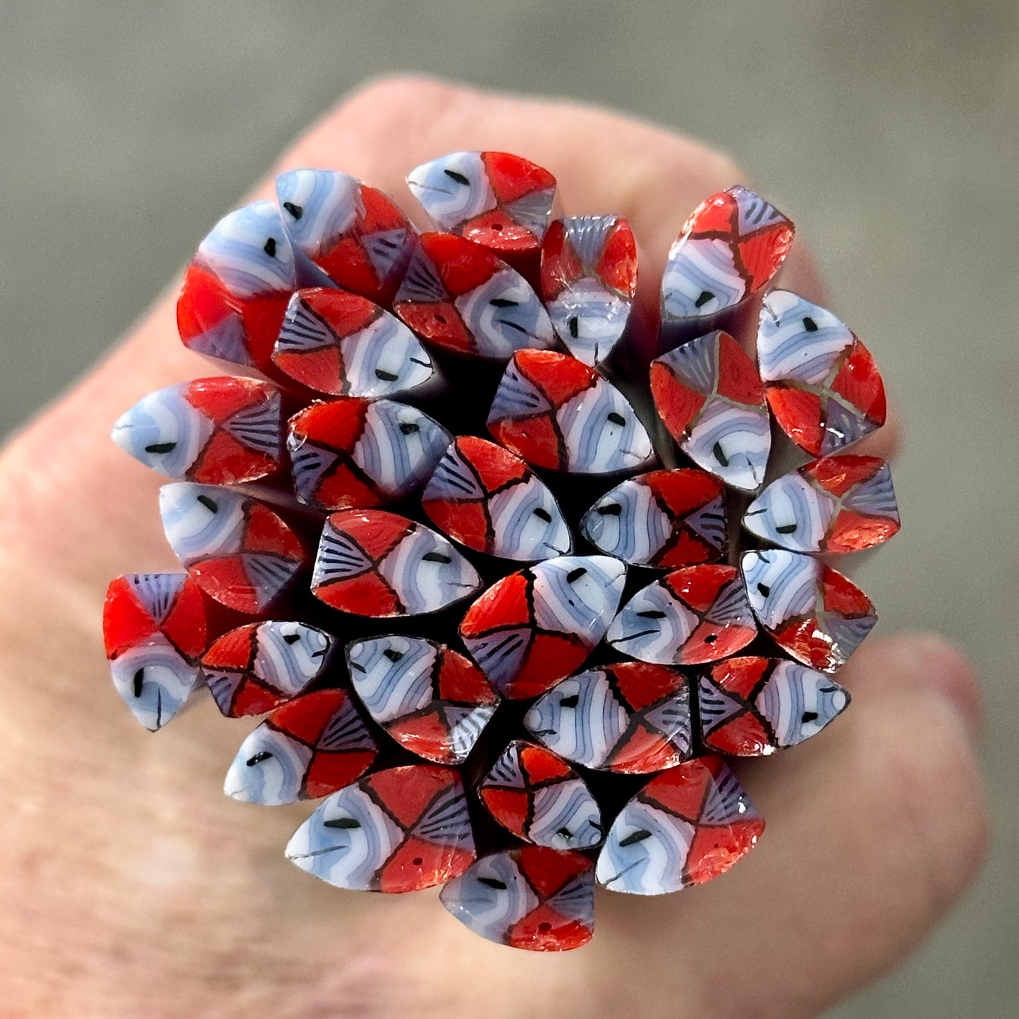 Pepperfin Fish coe 90 Design Murrini SINGLE ROD