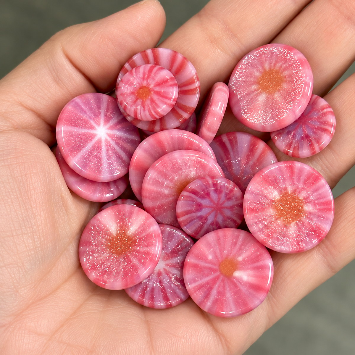 Pink Colored Flats 2 oz coe 90 FLATS
