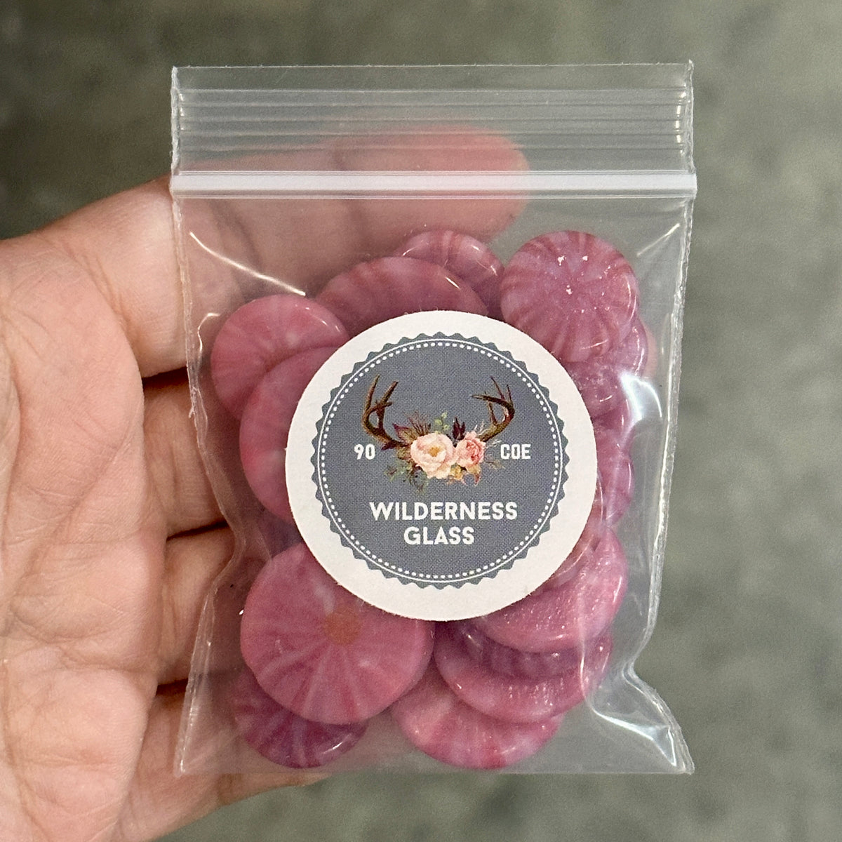 Pink Colored Flats 2 oz coe 90 FLATS