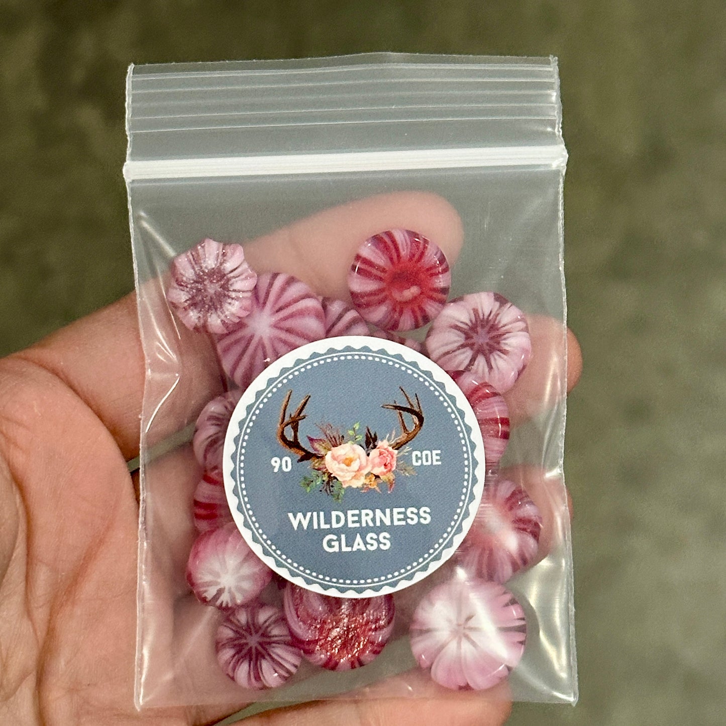 PINK Flats 1oz, coe 90 FLAT DESIGN MURRINI