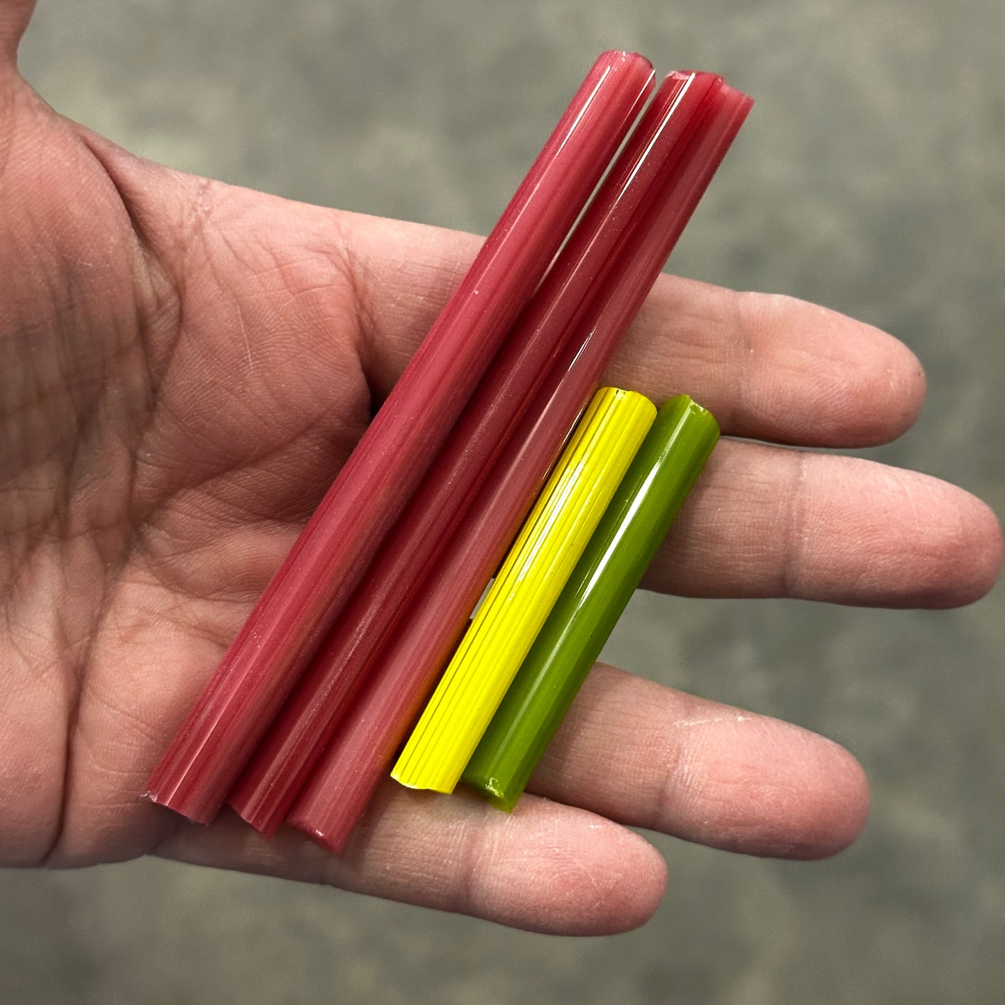 Pink Poinsettia Sets coe 90 Flower Murrini