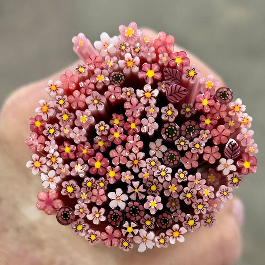 TINY Pinks Mix 2oz coe 90 Flower Murrini TINY RODS