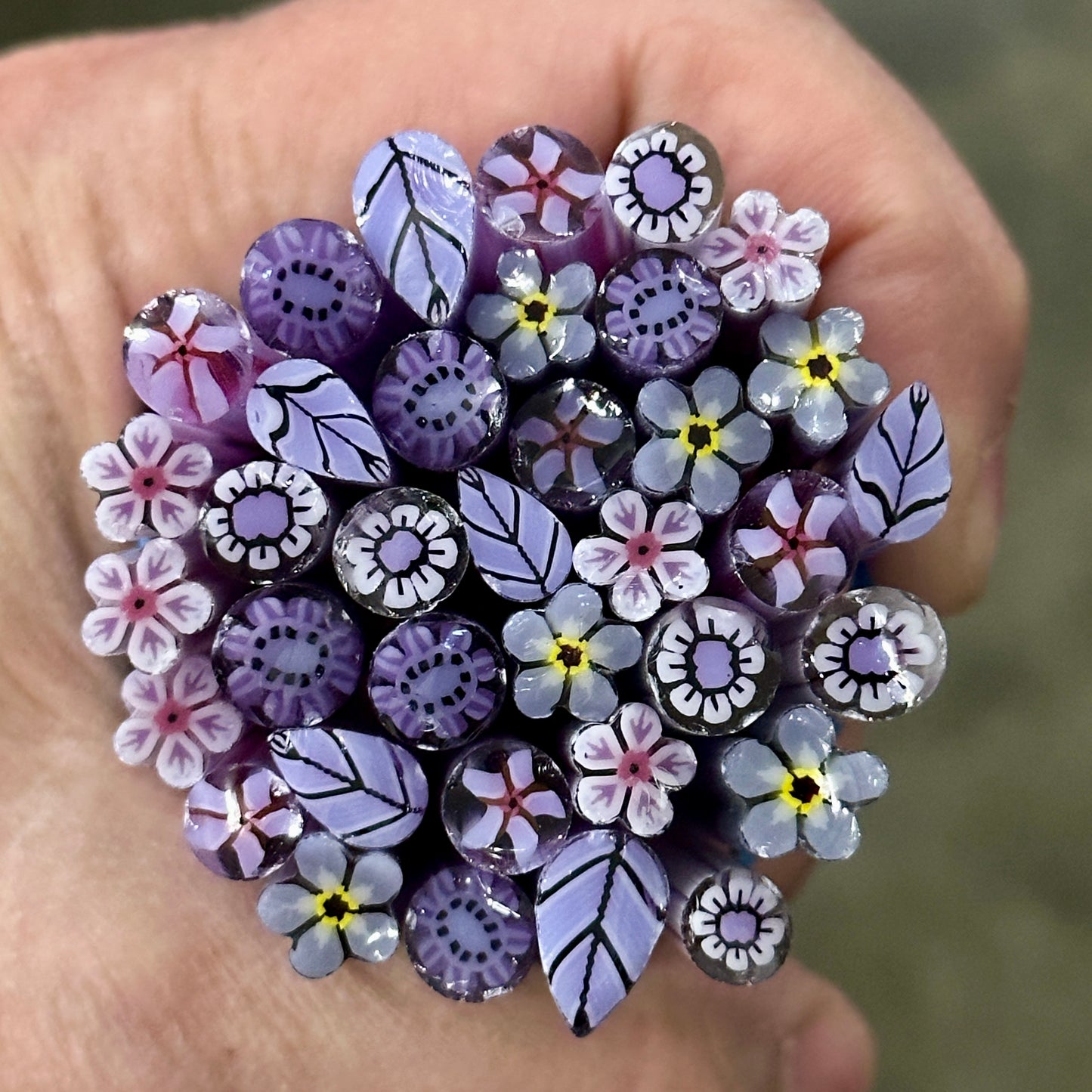 Purples Mix coe 90 FLOWER MURRINI MIX