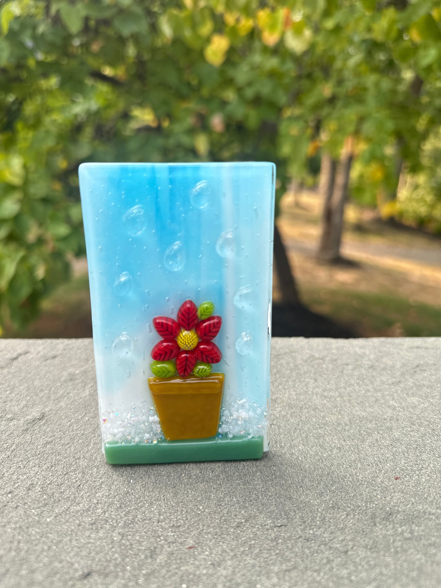 TWO Rain Drops coe 90 Design Murrini TWO RODS