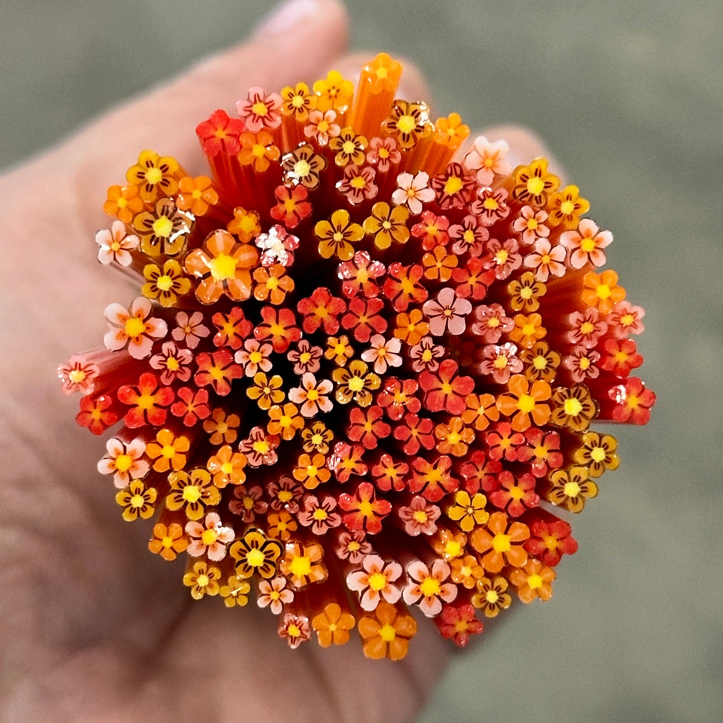TINY Reds Mix 2oz coe 90 Flower Murrini TINY RODS