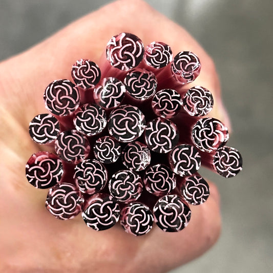 Scarlet Roses coe 90 Flower Murrini MIX & MATCH ITEM