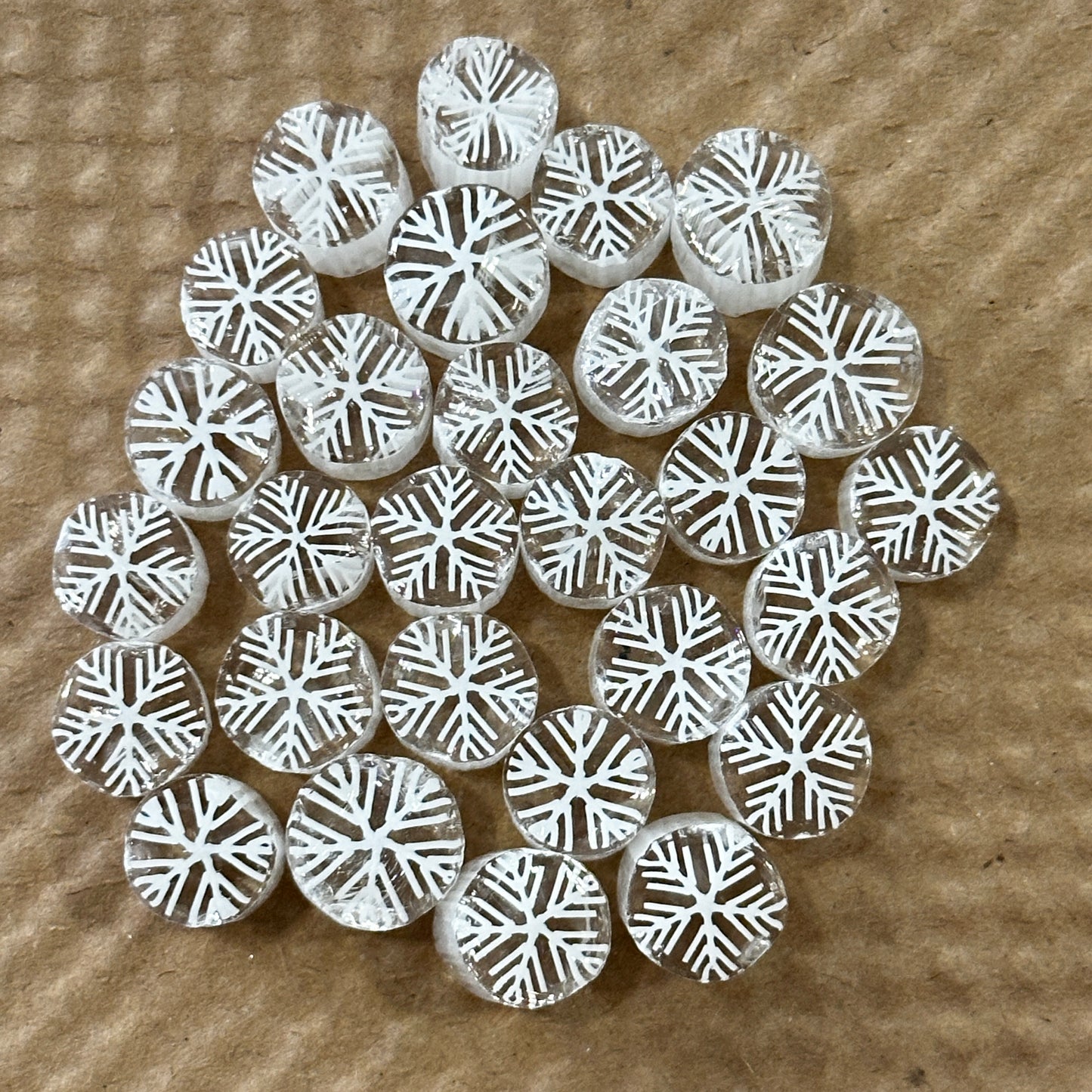 Snowflake Chunks, 1.5oz, coe 90 Murrini