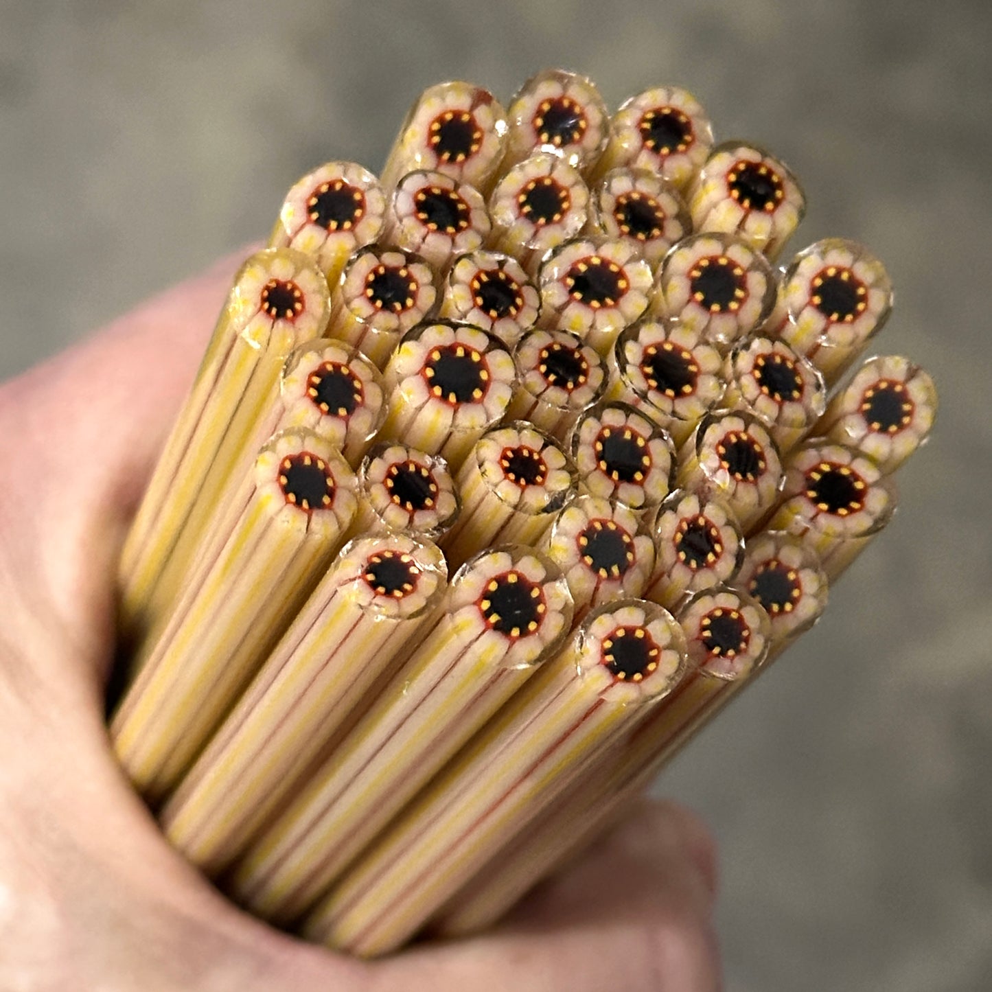 Straw Flower coe 90 Murrini SINGLE ROD