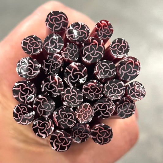 Sunset Coral Roses coe 90 Flower Murrini MIX & MATCH ITEM