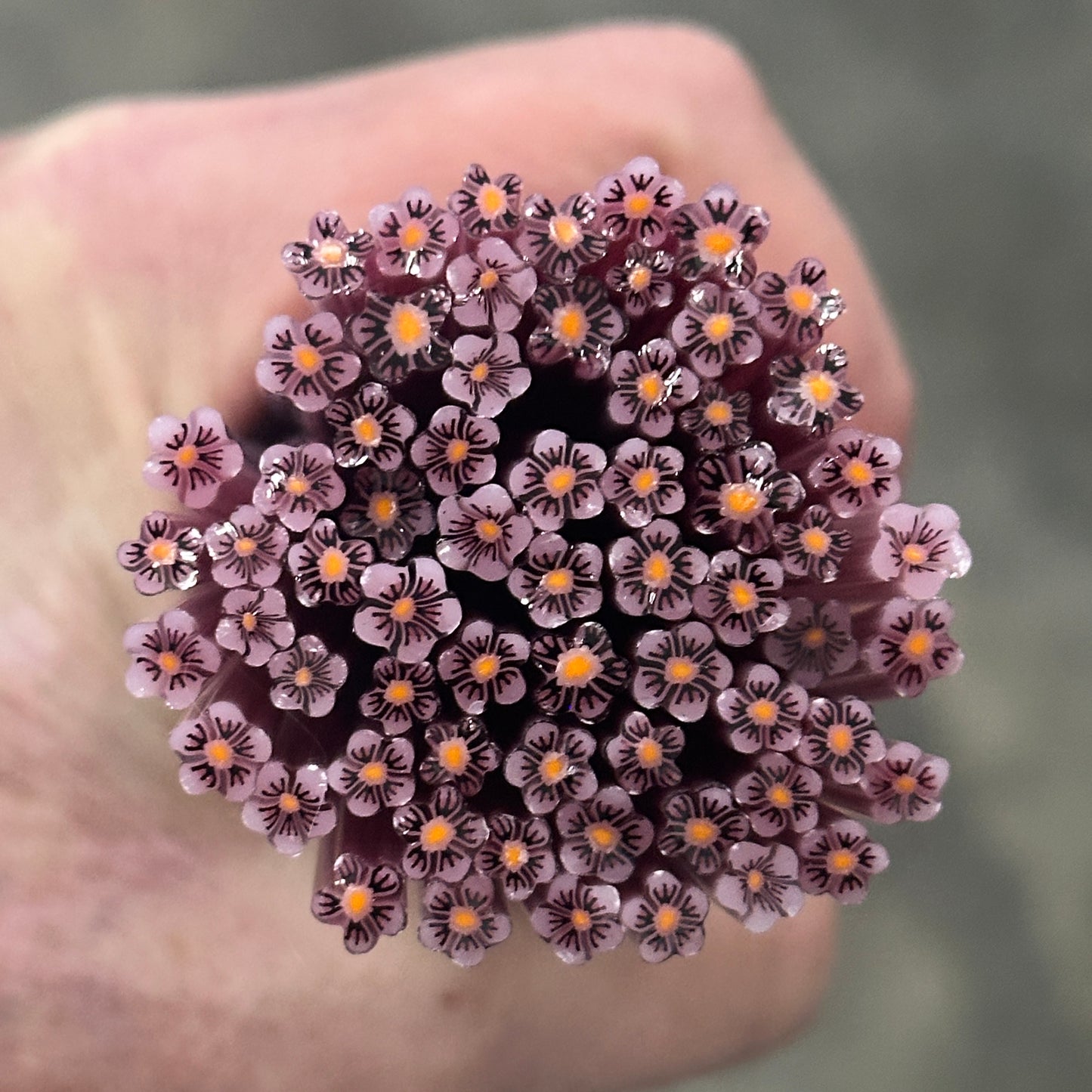 Tiny Althea Flowers 1oz coe 90 Flower Murrini TINY RODS (FOUR)