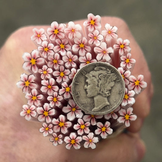 Tiny Aria Flowers 1oz coe 90 Flower Murrini TINY RODS (FOUR)