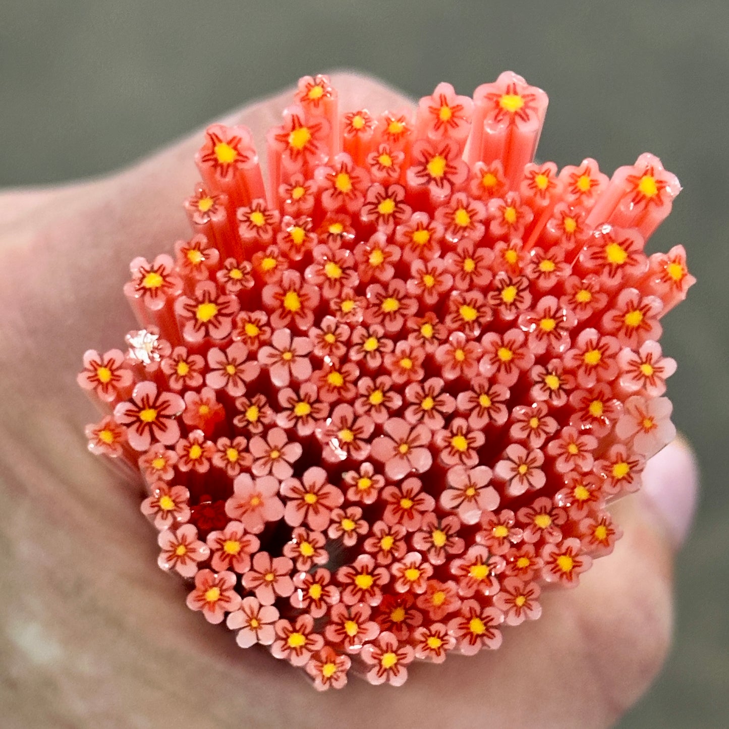 TINY Aura Flowers 1oz coe 90 Flower Murrini TINY RODS