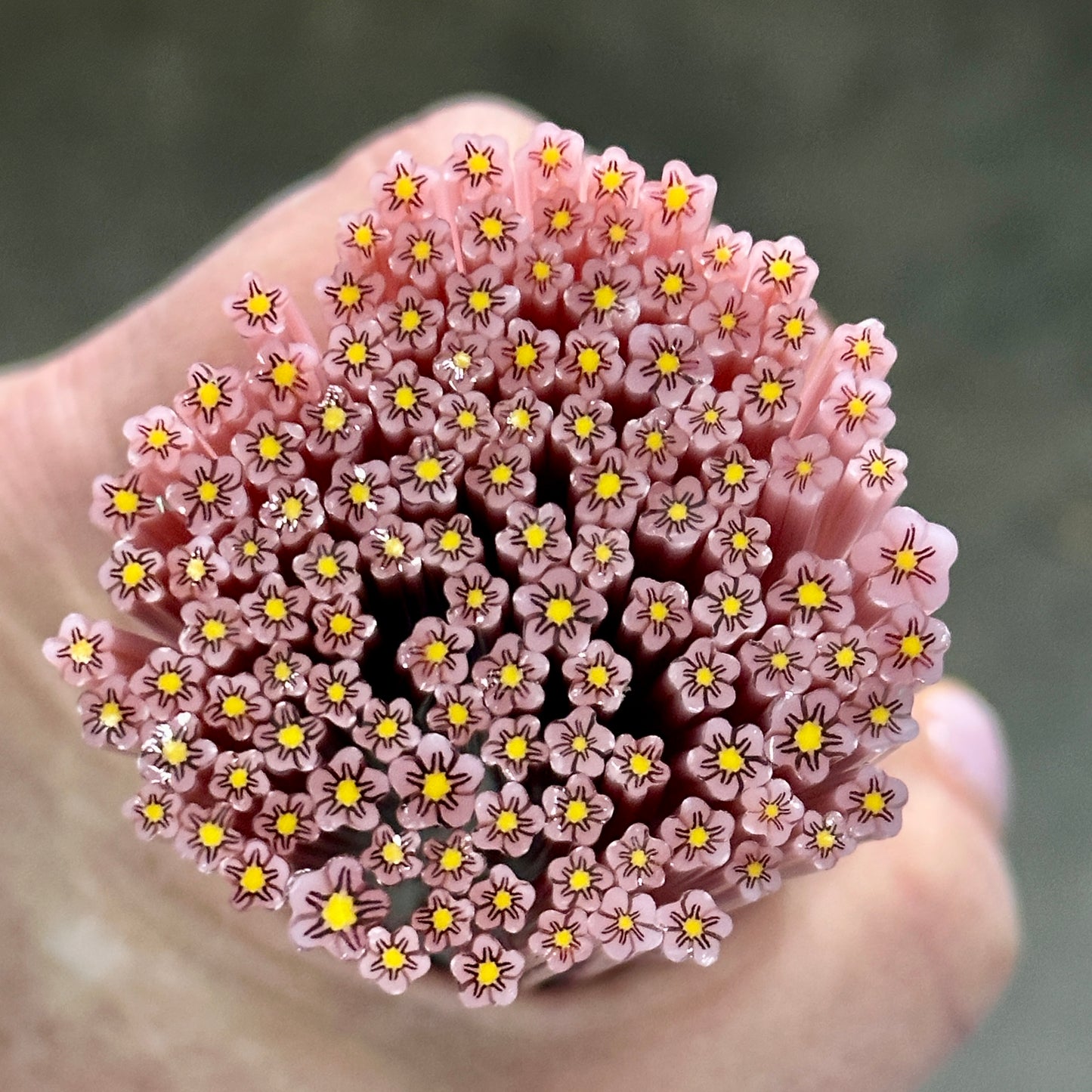 TINY Blush Petal 1oz coe 90 Flower Murrini TINY RODS