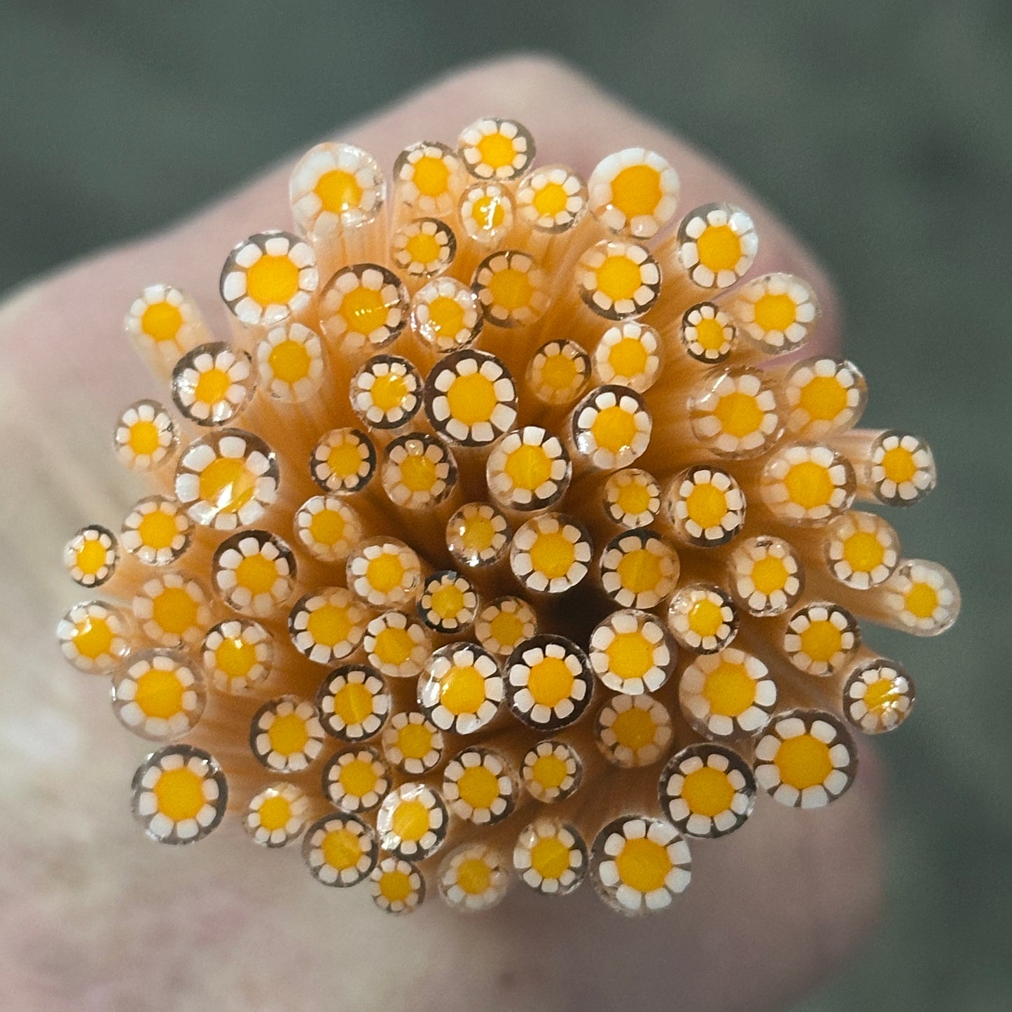 Tiny Emily Flowers 1oz coe 90 Flower Murrini TINY RODS (FOUR)