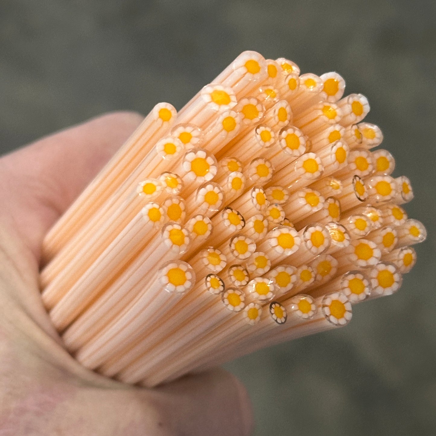 Tiny Emily Flowers 1oz coe 90 Flower Murrini TINY RODS (FOUR)