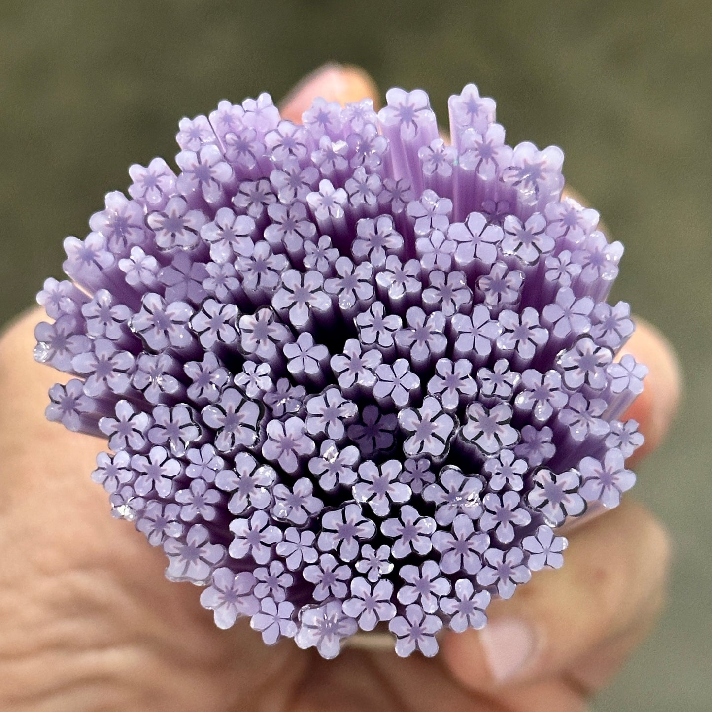 TINY Lavender Bloom 1oz coe 90 Flower Murrini TINY RODS