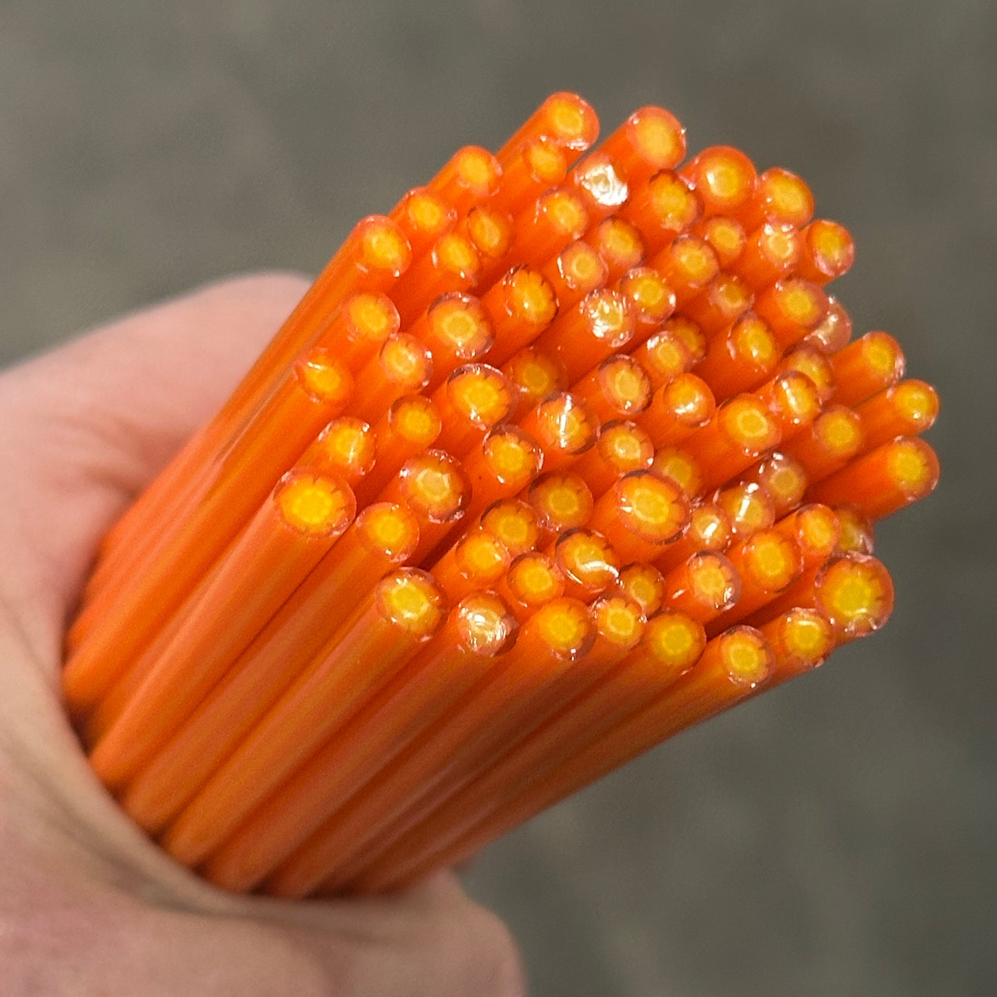 Tiny Mabel Flowers 1oz coe 90 Flower Murrini TINY RODS (NOON)