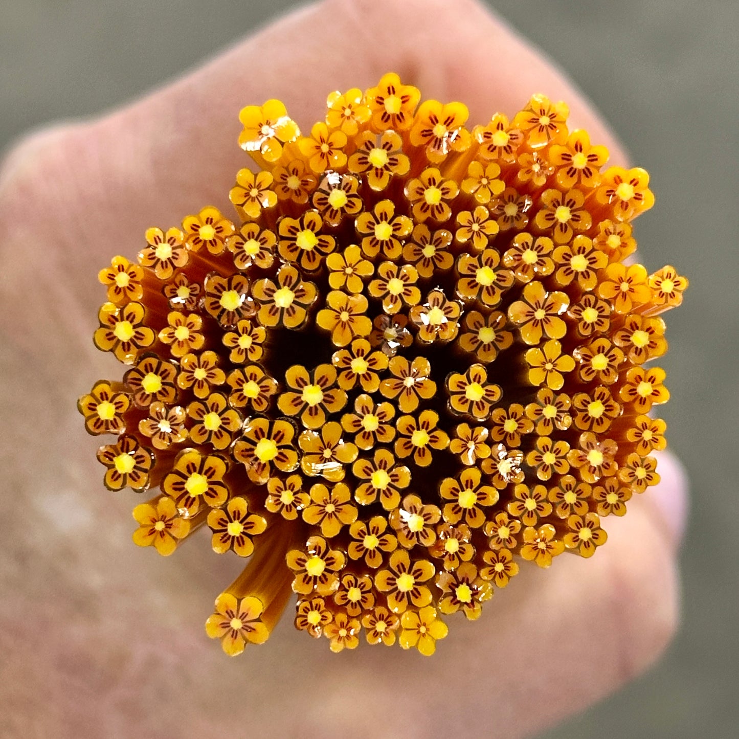 TINY Saffron Bloom 1oz coe 90 Flower Murrini TINY RODS