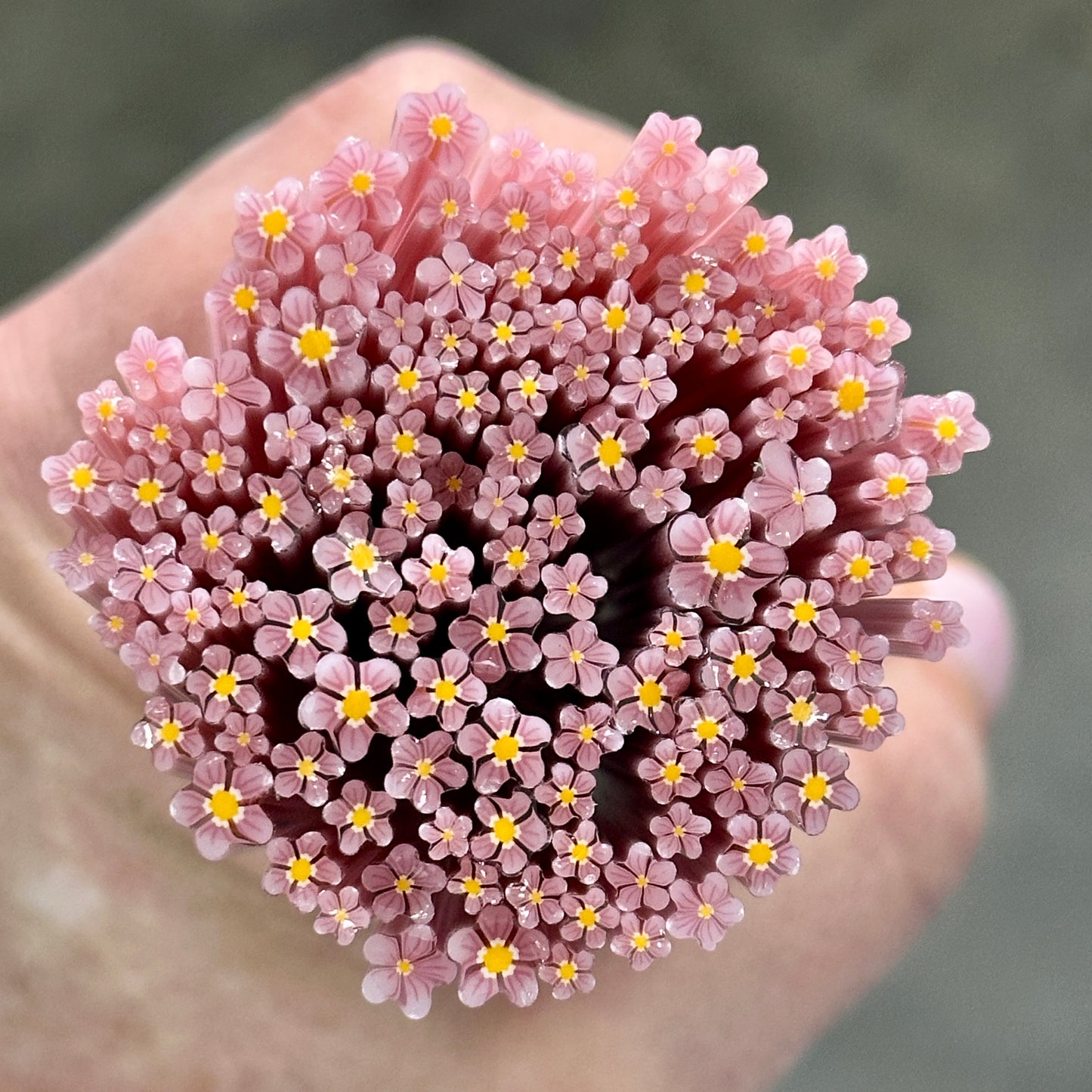 TINY Soft Dune 1oz coe 90 Flower Murrini TINY RODS