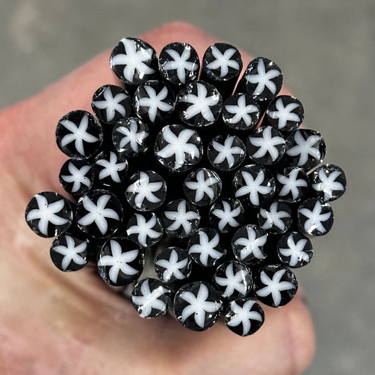 White and Black Stars coe 90 Design Murrini MIX & MATCH ITEM