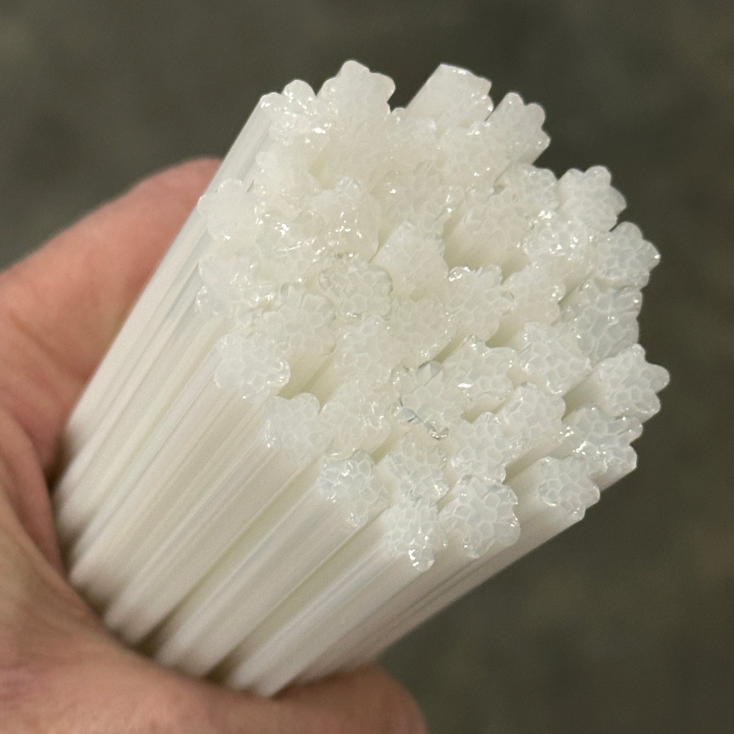 White Peony Flower coe 90 Murrini SINGLE ROD