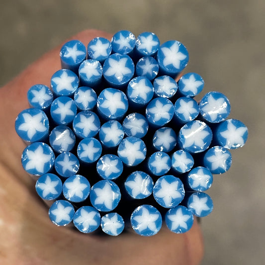 White and Blue Stars coe 90 Design Murrini MIX & MATCH ITEM