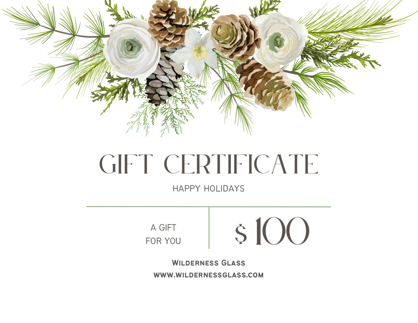 Wilderness Glass Gift Card