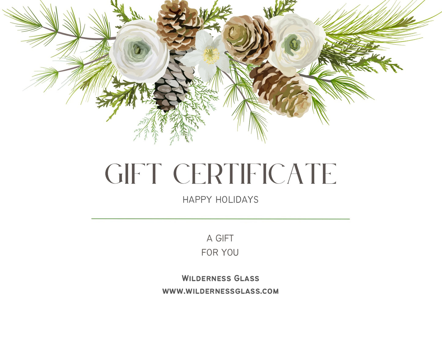 Wilderness Glass Gift Card