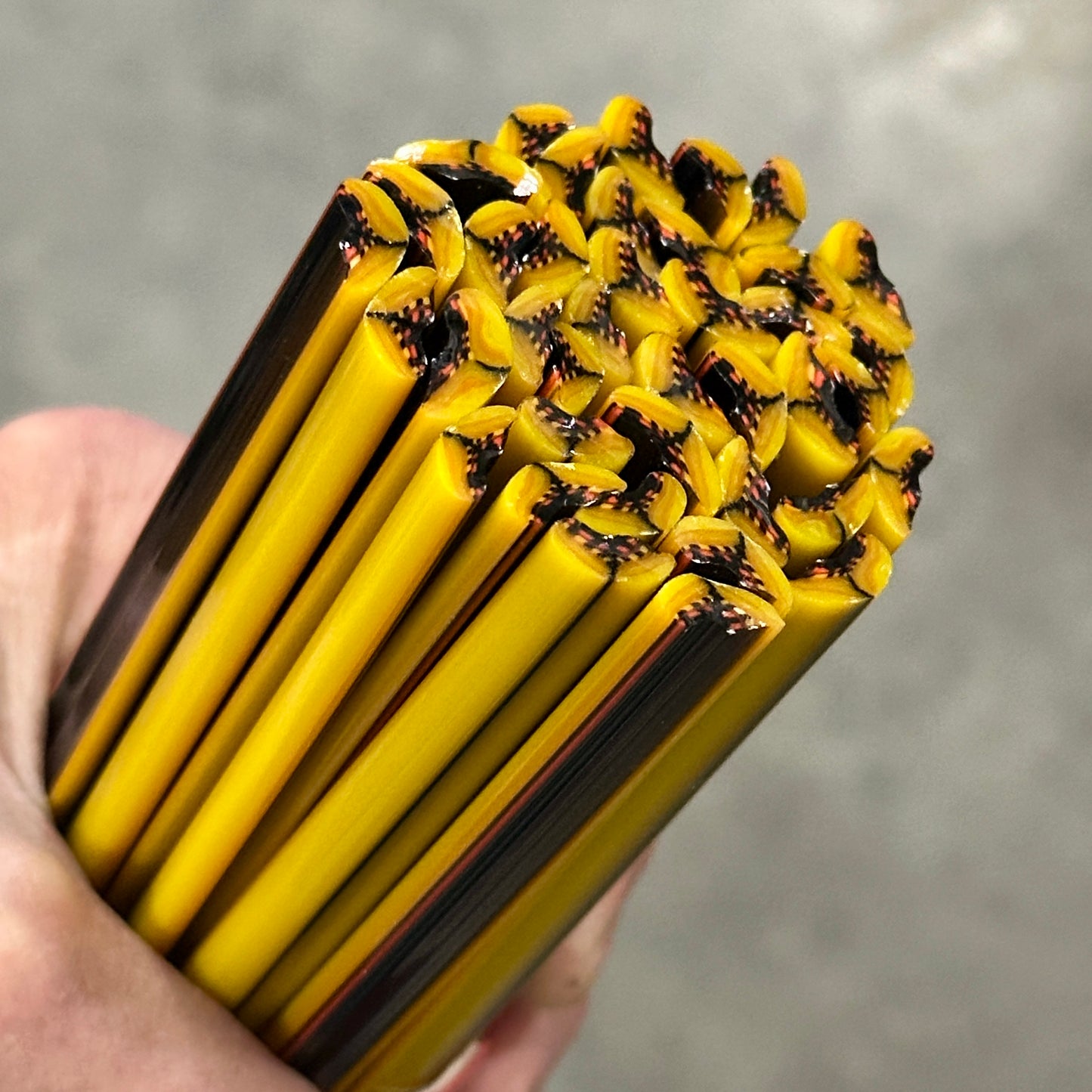 Yellow Butterfly Wing coe 90 Murrini SINGLE ROD