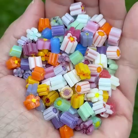 Spring Mix 4oz coe 90 Pre-Cut Murrini